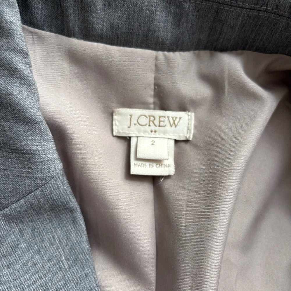 J Crew Wool-Blend Blazer Classic Suit Jacket - Picture 2 of 5